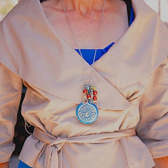 Sutton Studio Couture Wrap Jacket Sz 12 Tan Satin Cropped Cocktail Elegant Party - Picture 4 of 8